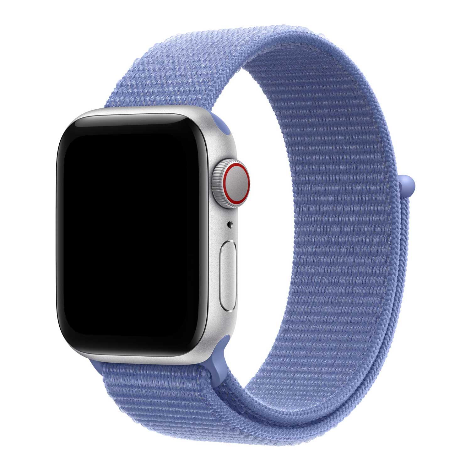 Apple Watch bandje Flyne - geweven - nylon - violetblauw