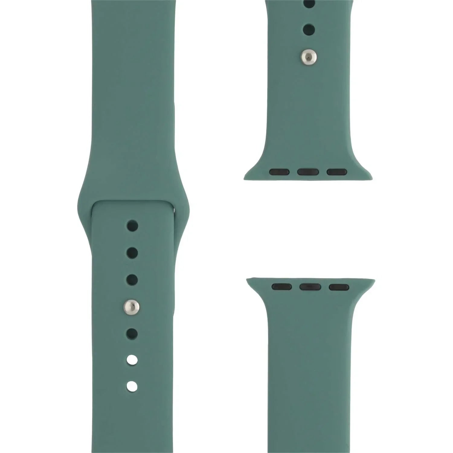 Apple Watch bandje Savro - siliconen - dennengroen