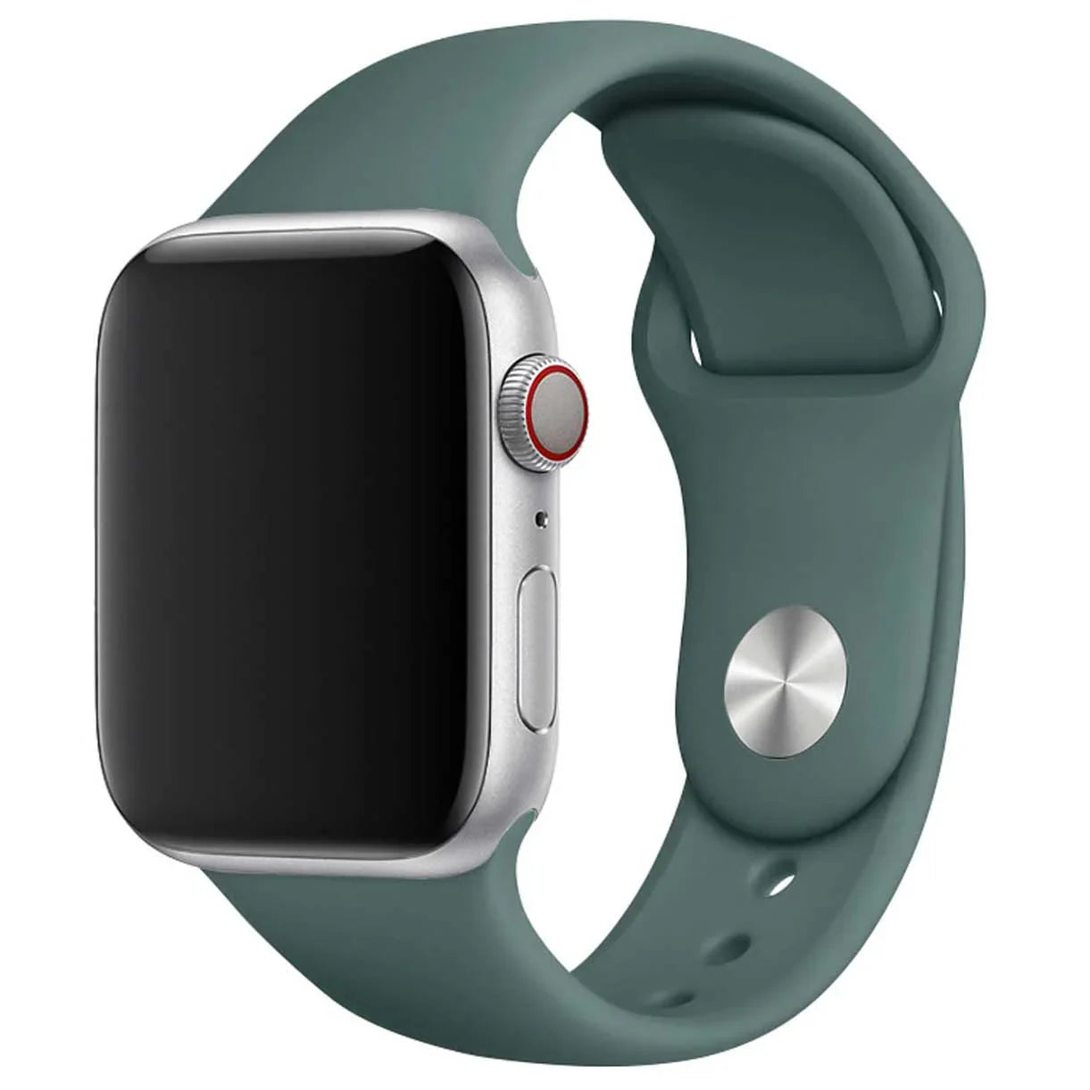 Apple Watch bandje Savro - siliconen - dennengroen