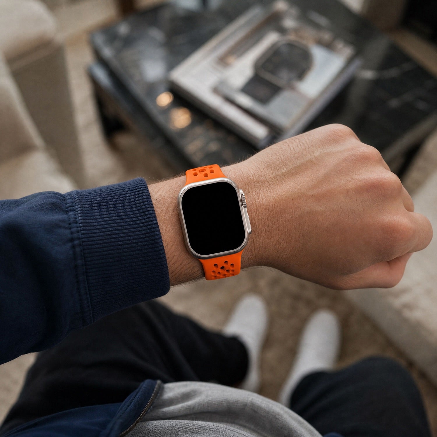 Apple Watch Sprint bandje - siliconen - oranje