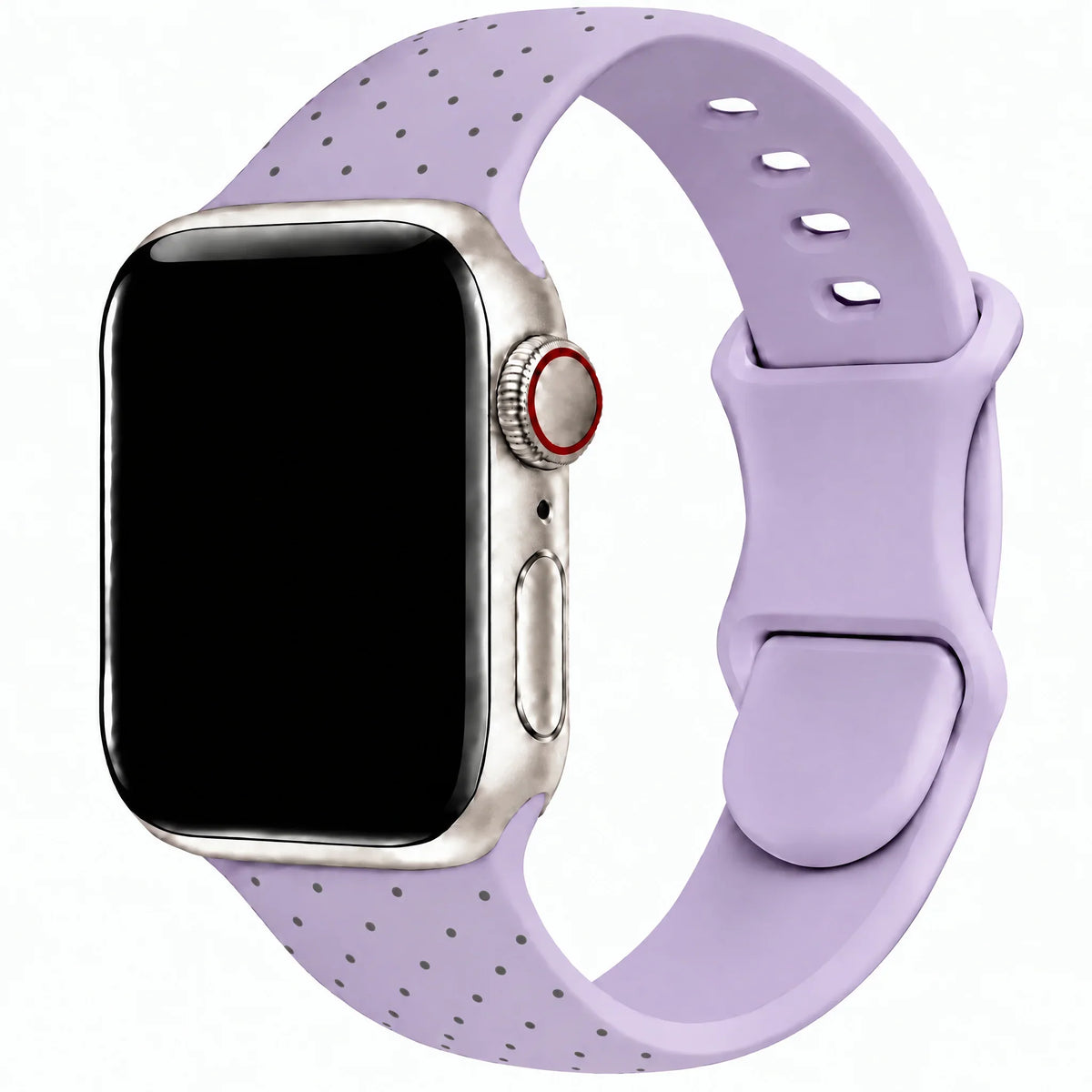 Apple Watch bandje Dots - siliconen - paars