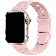 Apple Watch bandje Dots - siliconen - roze