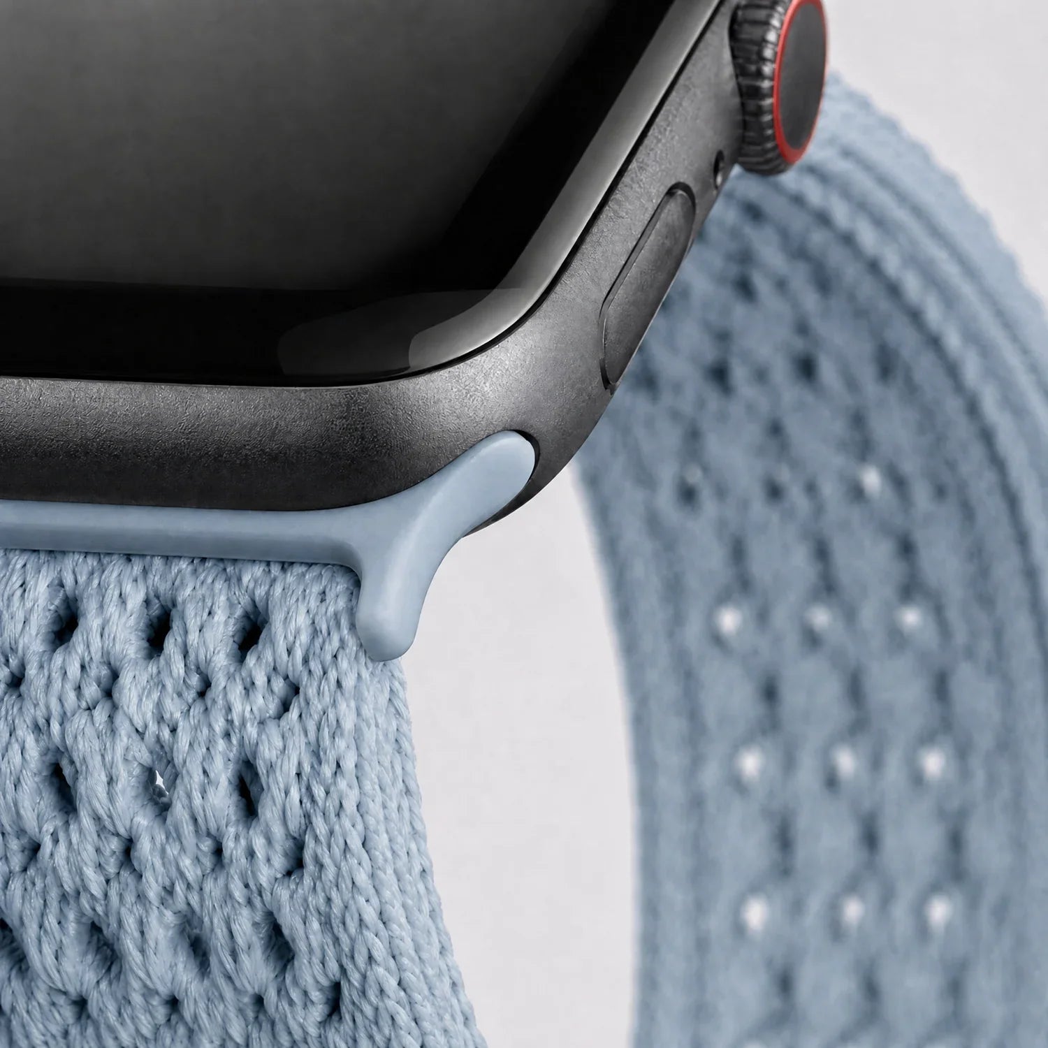 Apple Watch bandje Knit - nylon - lichtblauw