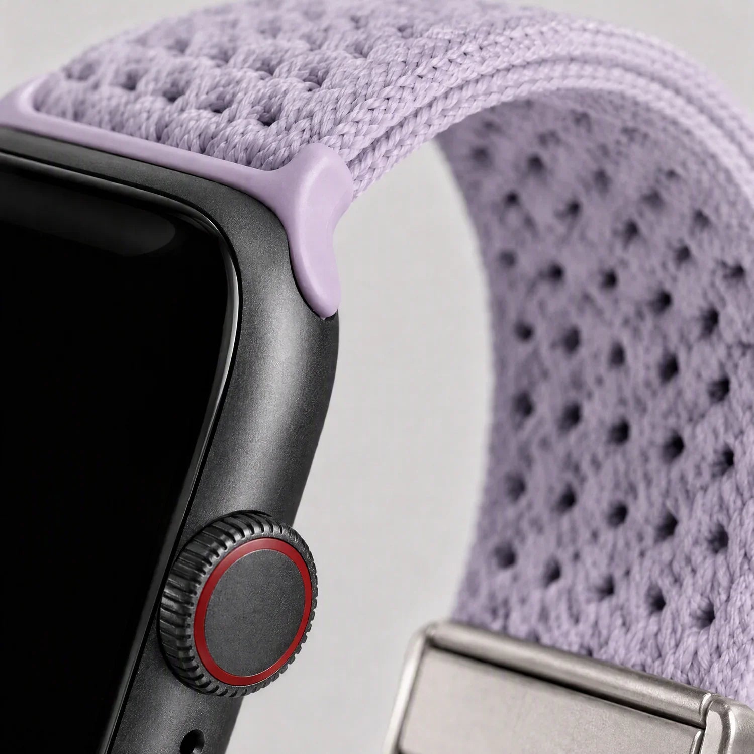 Apple Watch bandje Knit - nylon - lila