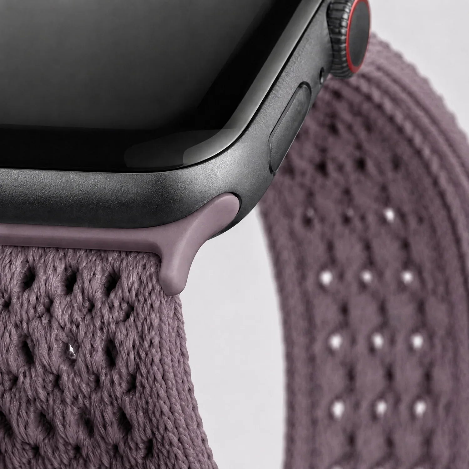 Apple Watch bandje Knit - nylon - smokey paars