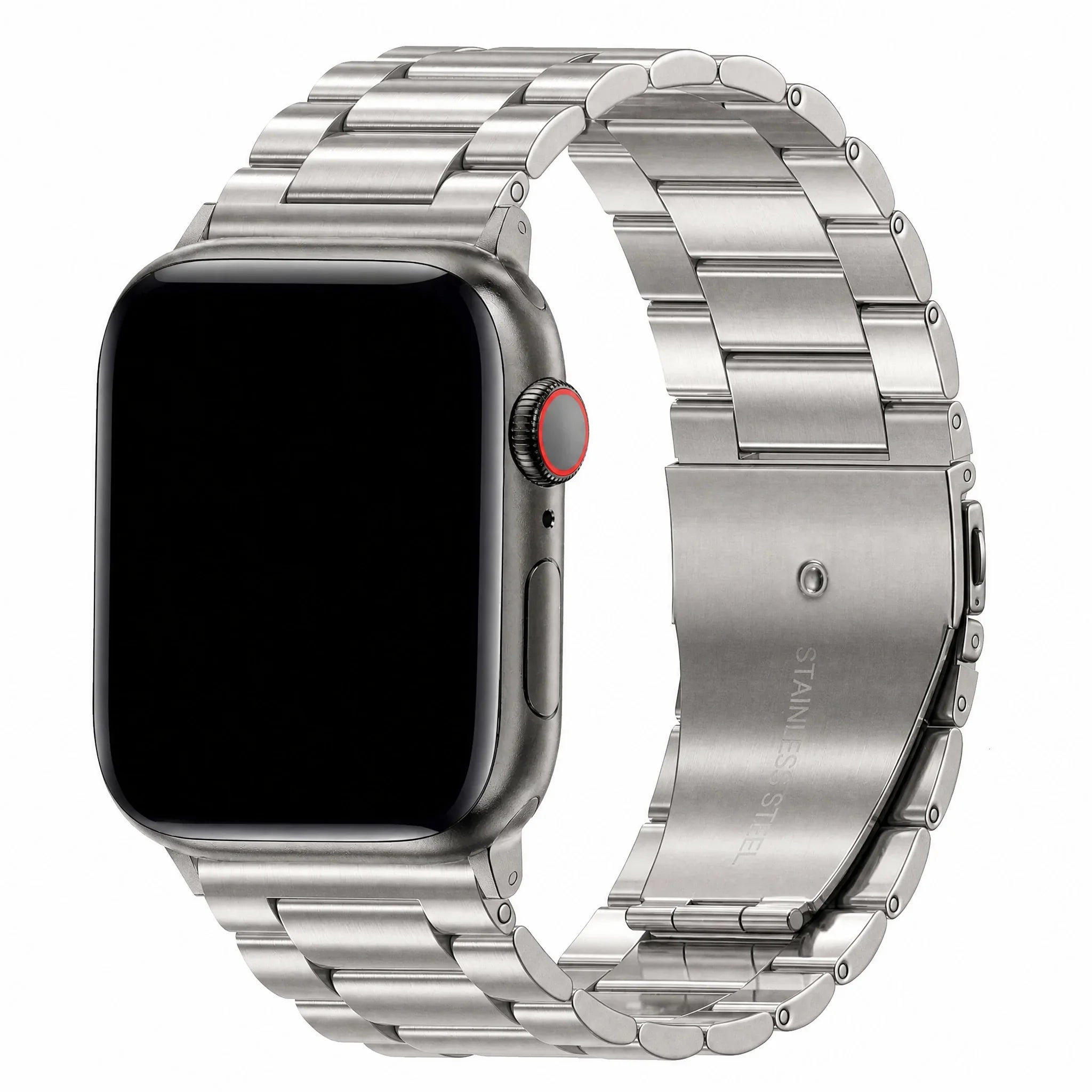 Apple Watch bandje Rivaro - staal - sterrenlicht