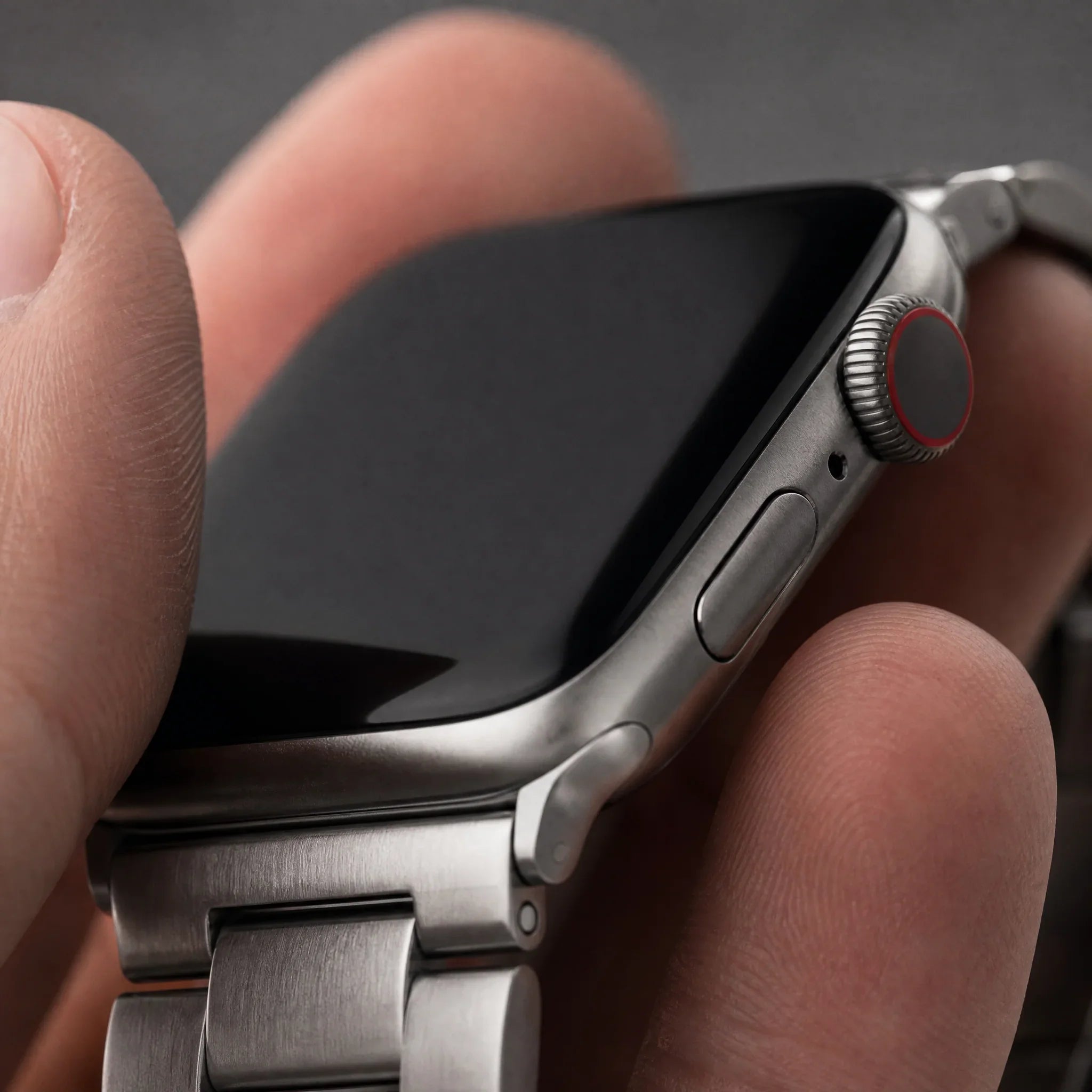 Apple Watch bandje Rivaro - staal - sterrenlicht