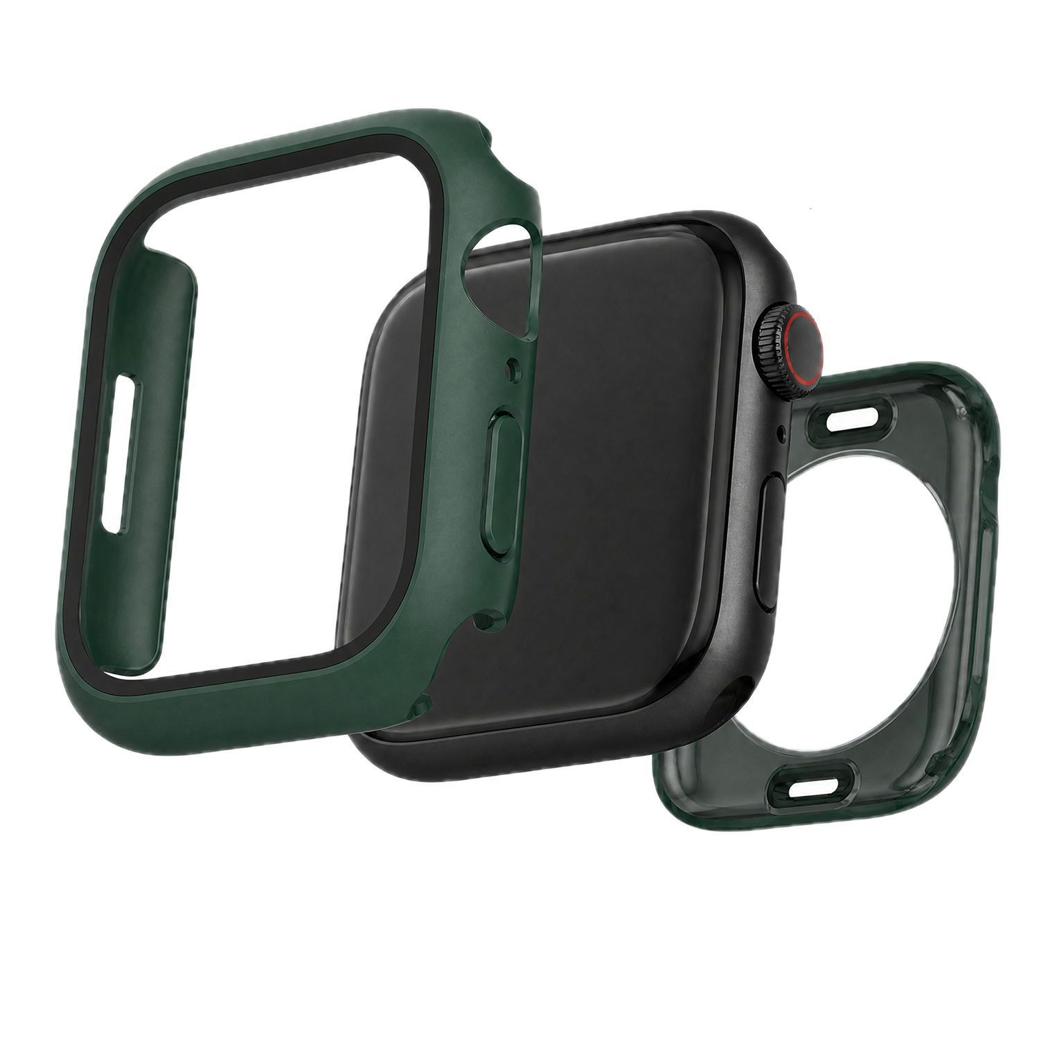 Apple Watch full body hardcase Armor - donkergroen
