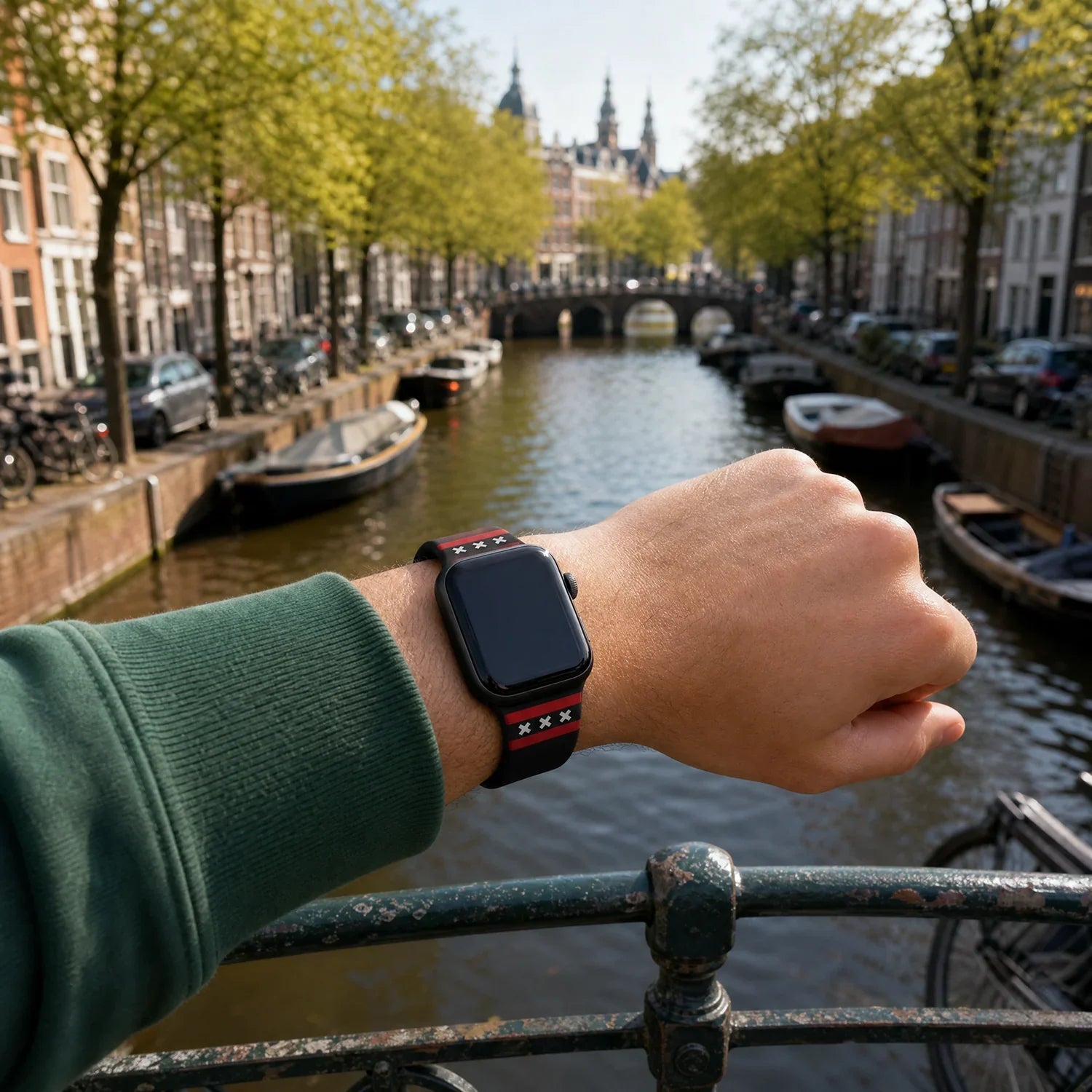 Apple Watch print bandje - siliconen - Amsterdam XXX