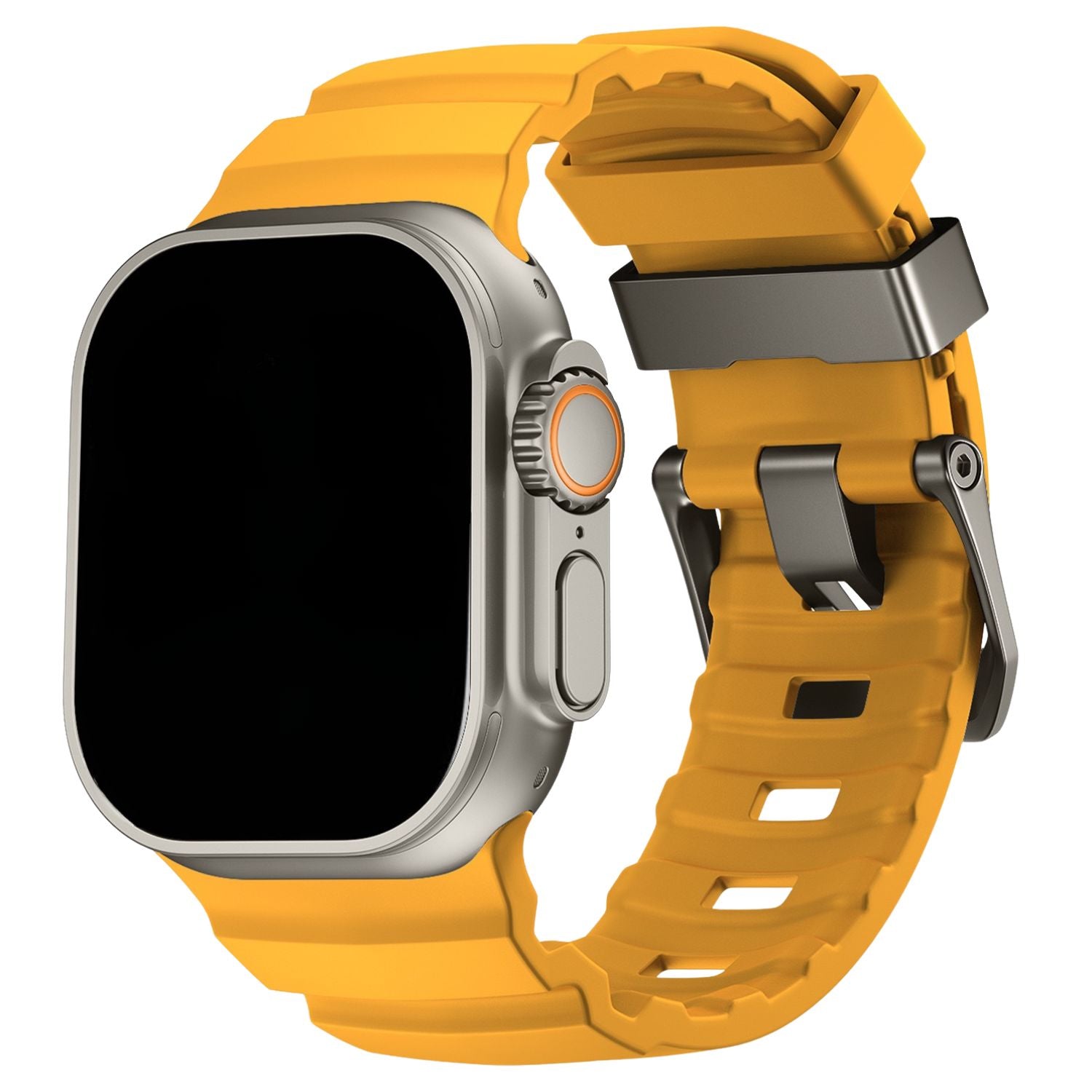 Apple Watch siliconen Ranger bandje - geel