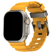 Apple Watch siliconen Ranger bandje - geel
