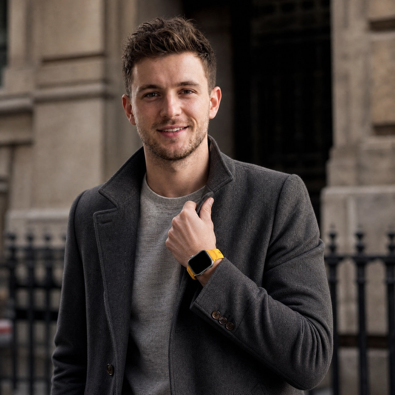 Apple Watch siliconen Ranger bandje - geel