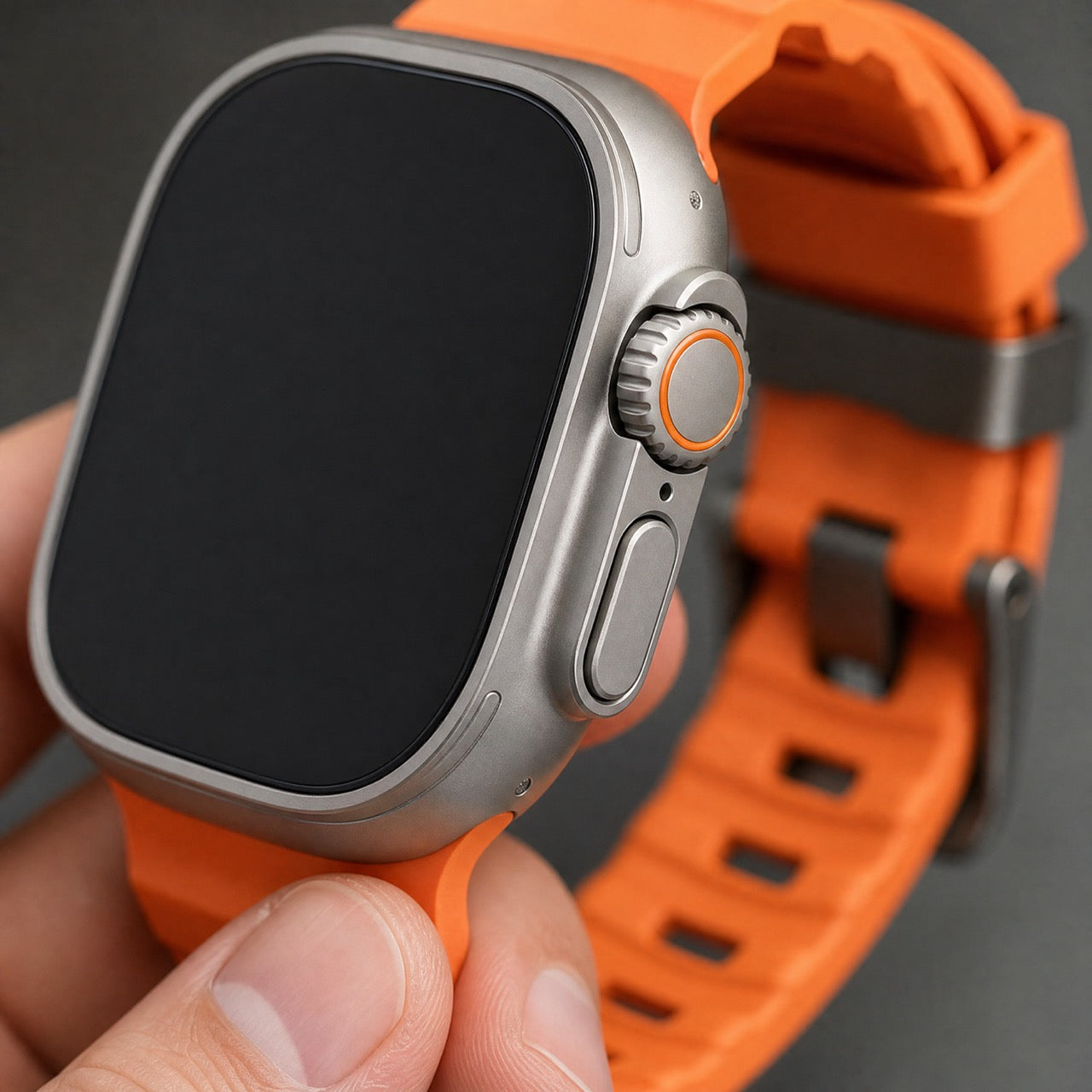Apple Watch siliconen Ranger bandje - oranje