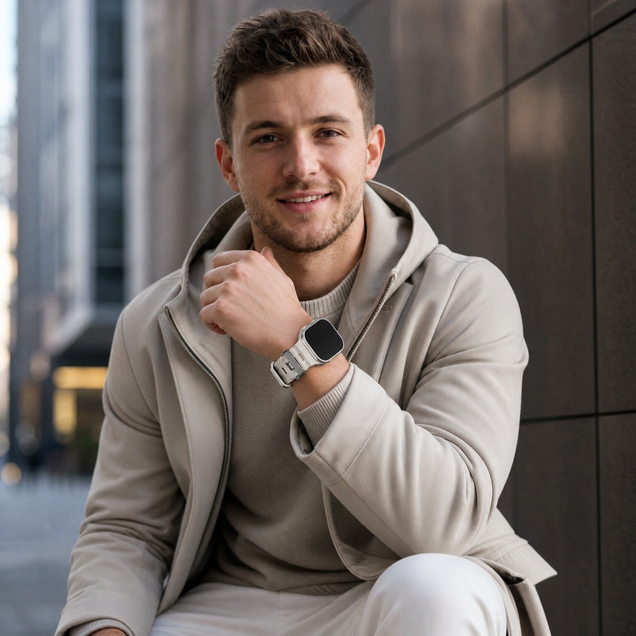 Apple Watch siliconen Ranger bandje - sterrenlicht