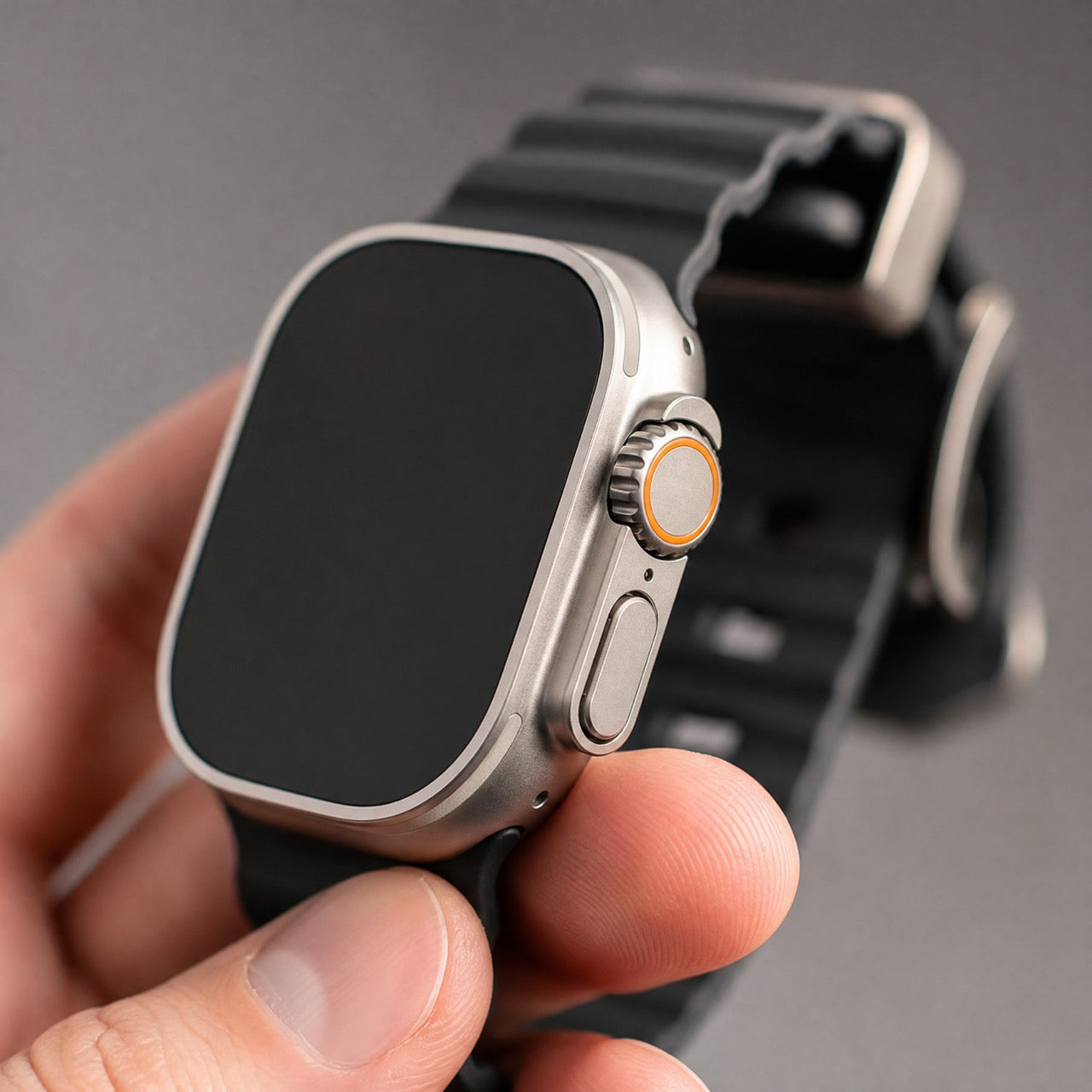 Apple Watch siliconen Ranger bandje - zwart