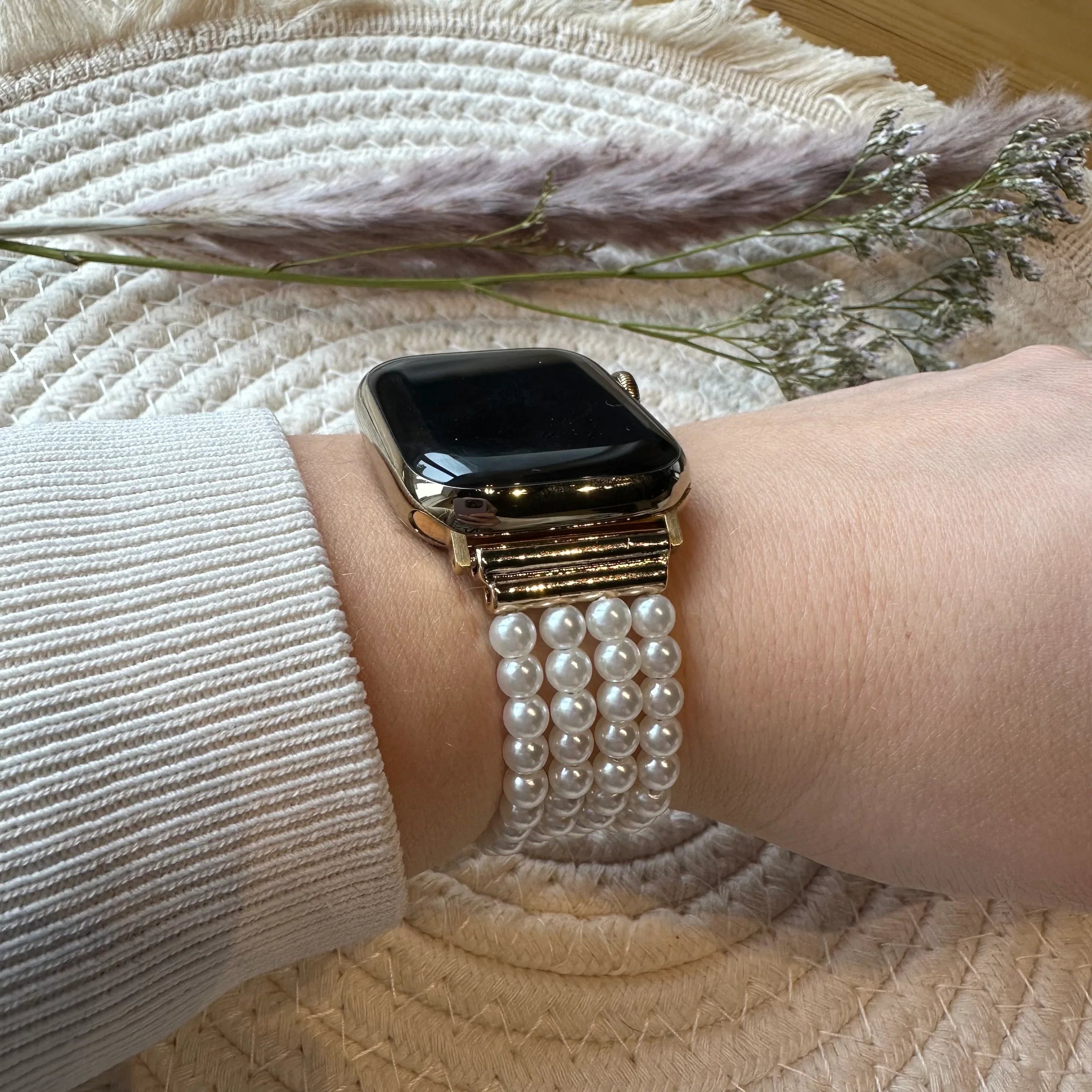 Apple Watch bandje - sieraad - Wit