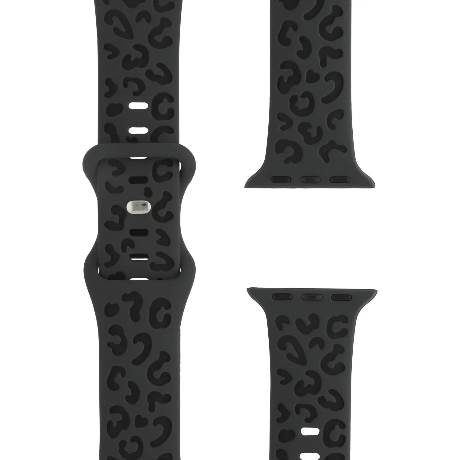 Apple Watch Wild bandje - siliconen - zwart diepgrijs