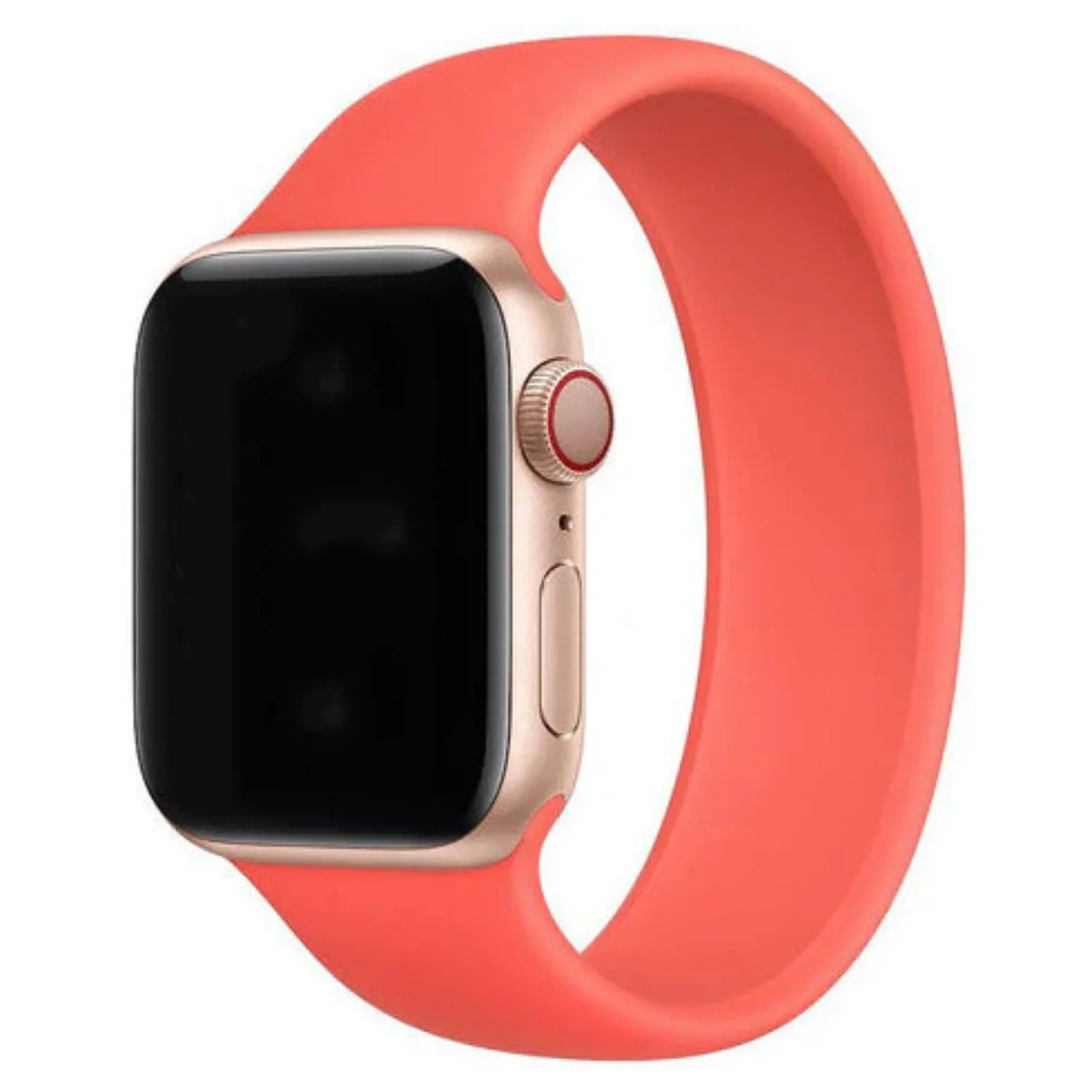 Apple Watch bandje - siliconen - solo loop - oranje
