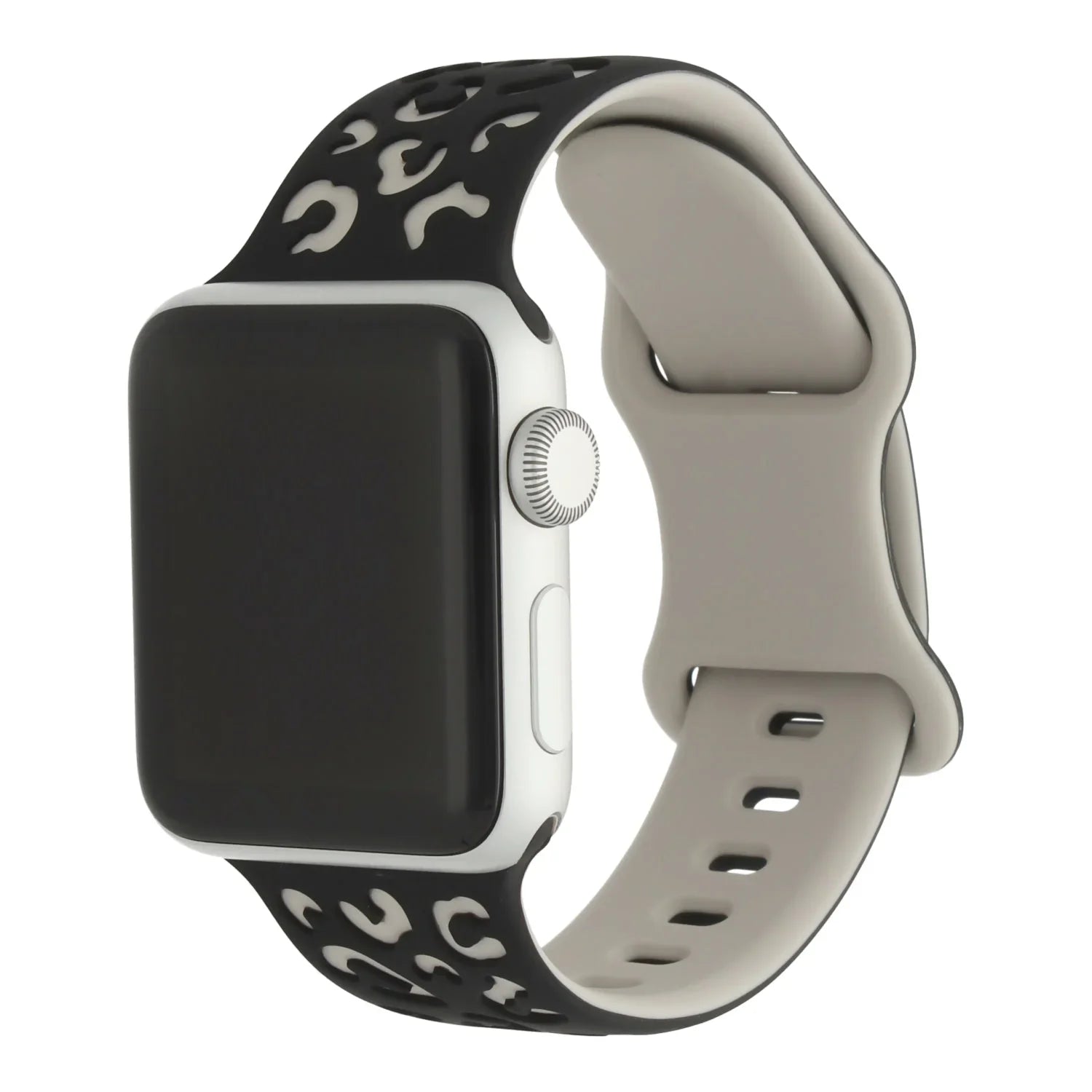 Apple Watch Wild bandje - siliconen - zwart sterrenlicht