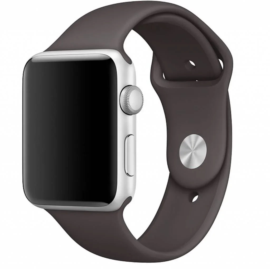 Apple Watch bandje - siliconen - cacao
