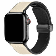 Apple Watch bandje Lennox - leer - wit