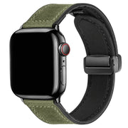 Apple Watch bandje Lennox - leer - groen