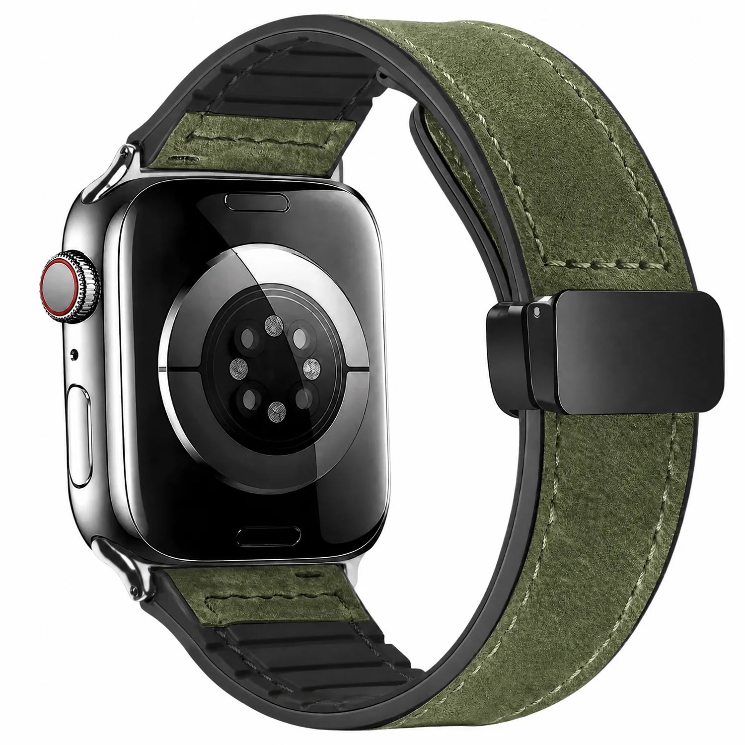 Apple Watch bandje Lennox - leer - groen