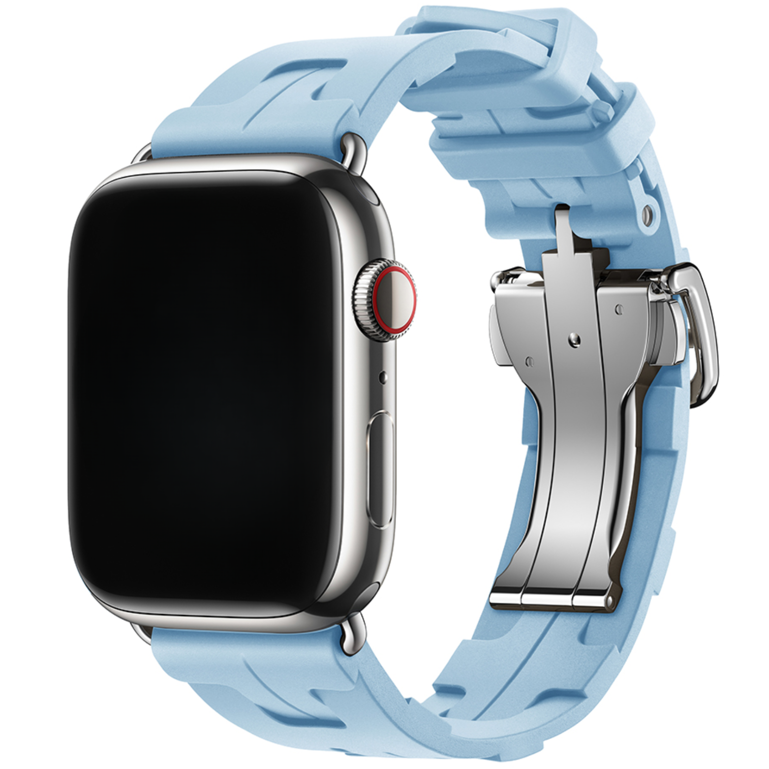 Apple Watch bandje kilim - siliconen - lichtblauw