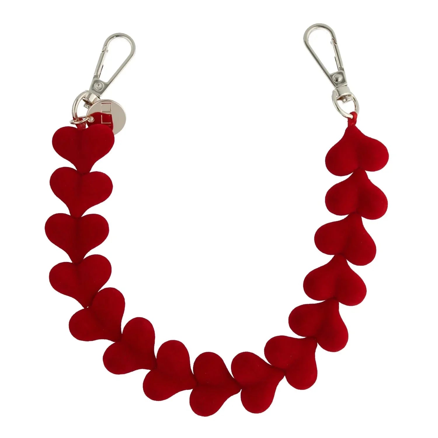 Telefoonkoord Fluwee - rood - zilver