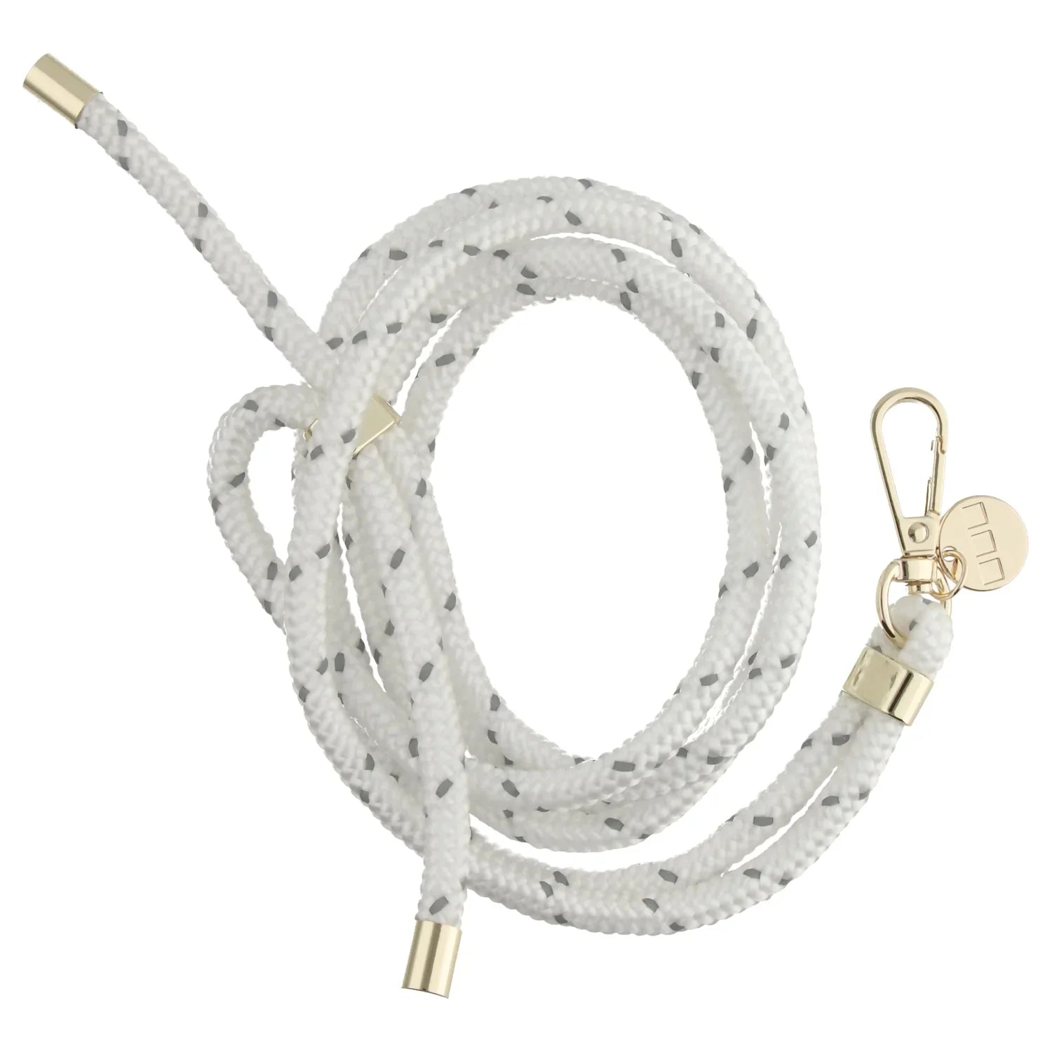 Telefoonkoord Longa - wit - goud