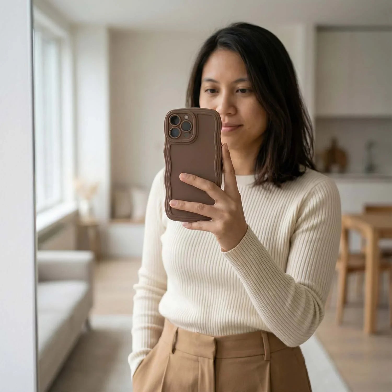 iPhone hoesje Curve - bruin