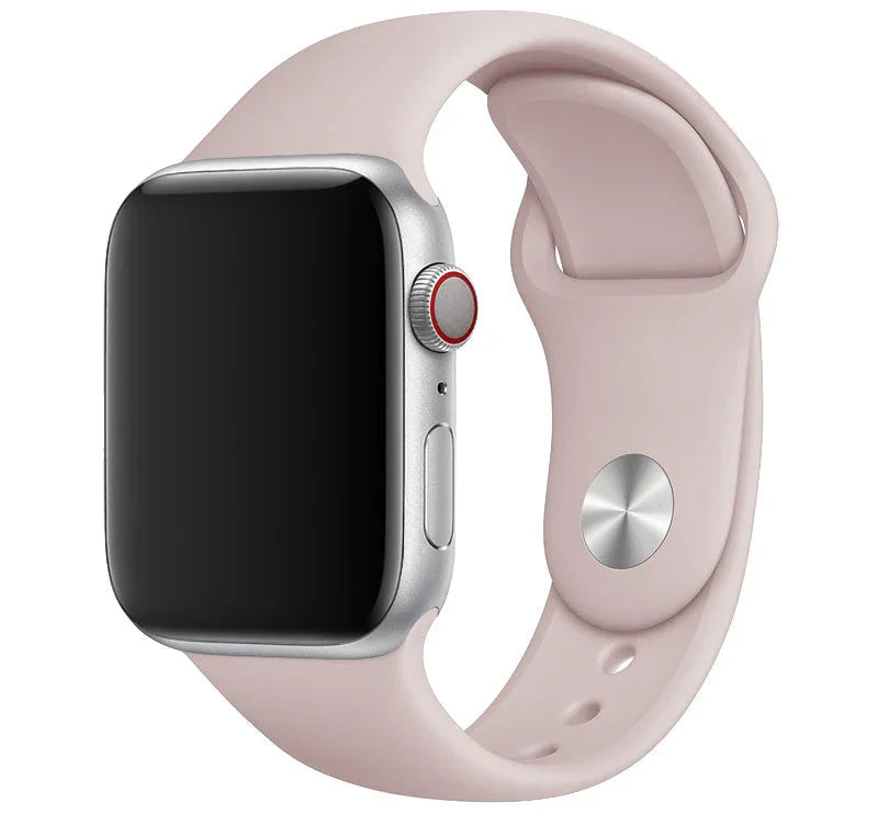 Apple Watch bandje - siliconen - roze zand
