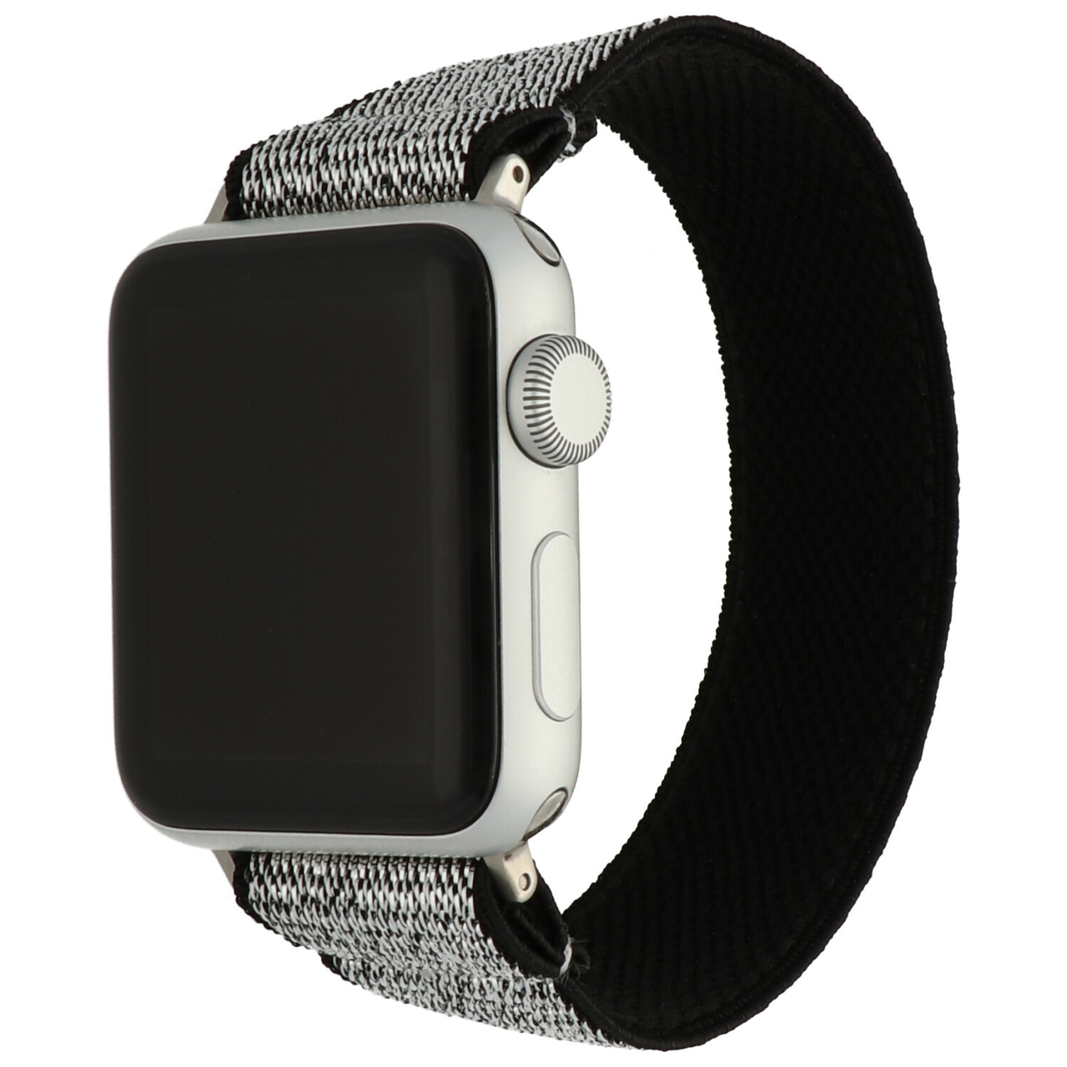 Apple Watch nylon geweven band - zilver