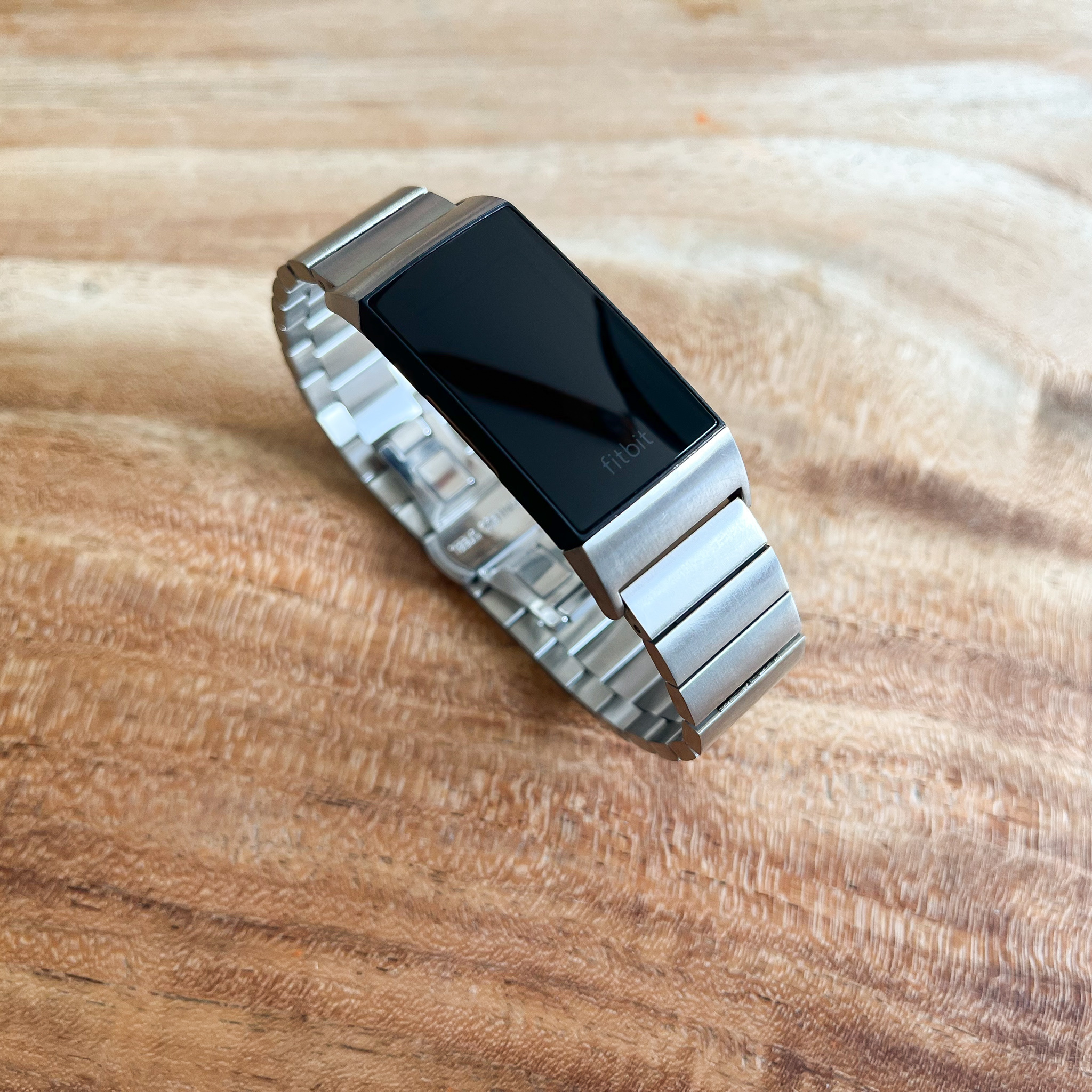 Fitbit Charge 3 & 4 stalen schakel band - zilver