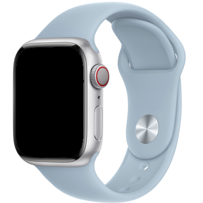 Apple Watch sport band - lichtblauw