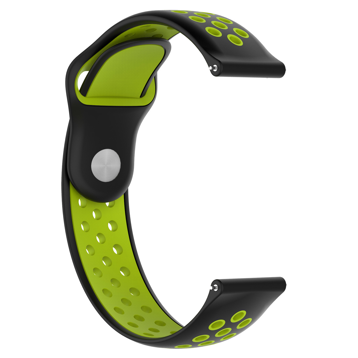 Huawei Watch GT dubbel sport band - zwart groen