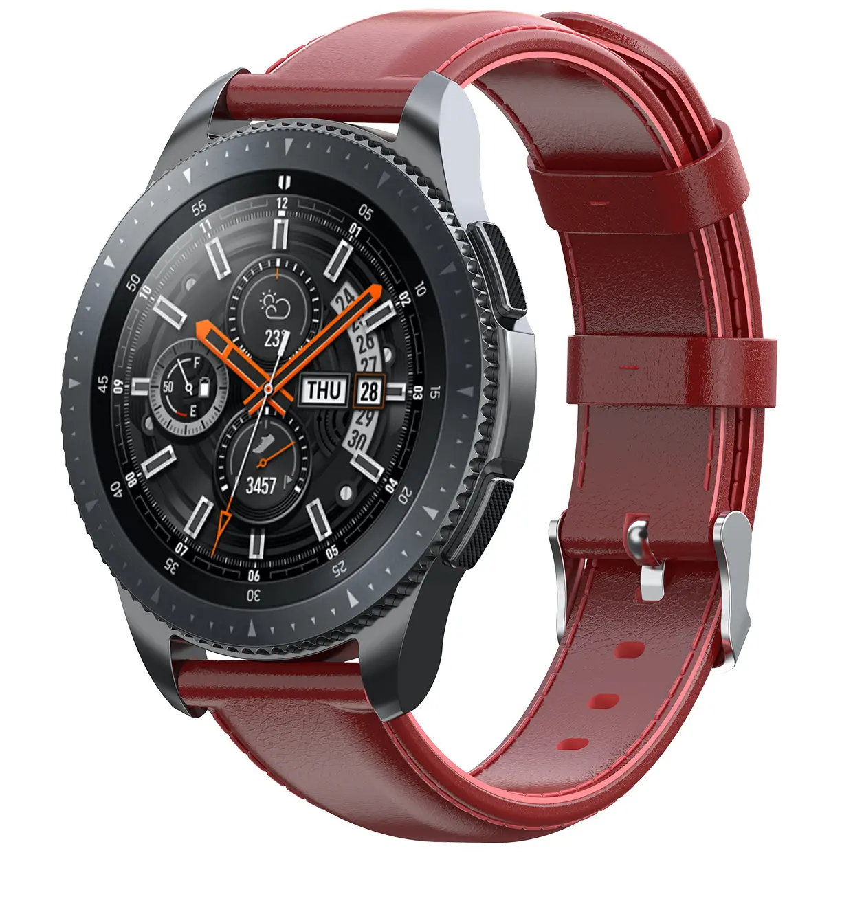 Samsung smartwatch leren bandje hot sale