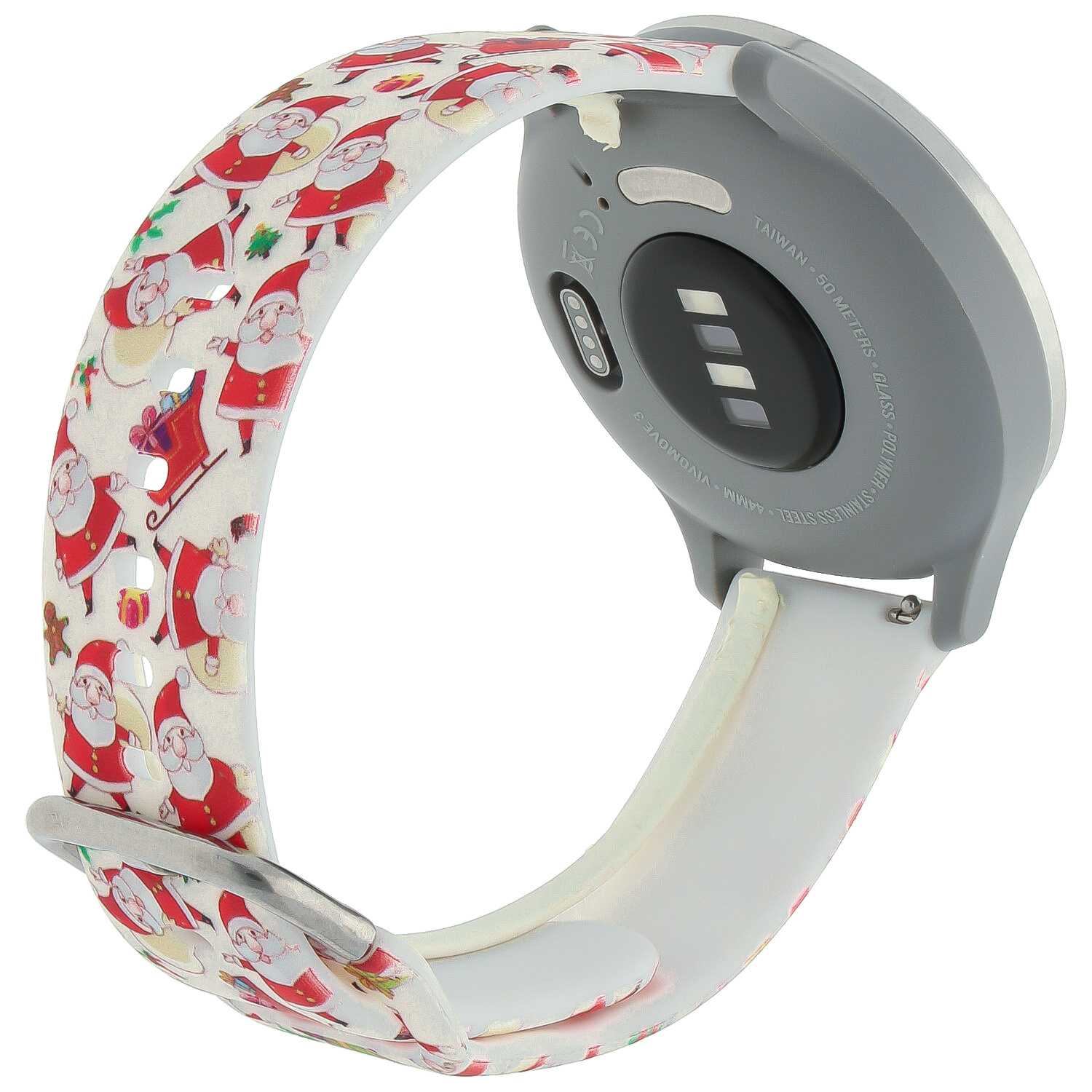Huawei Watch print sport band - kerst kerstman rood