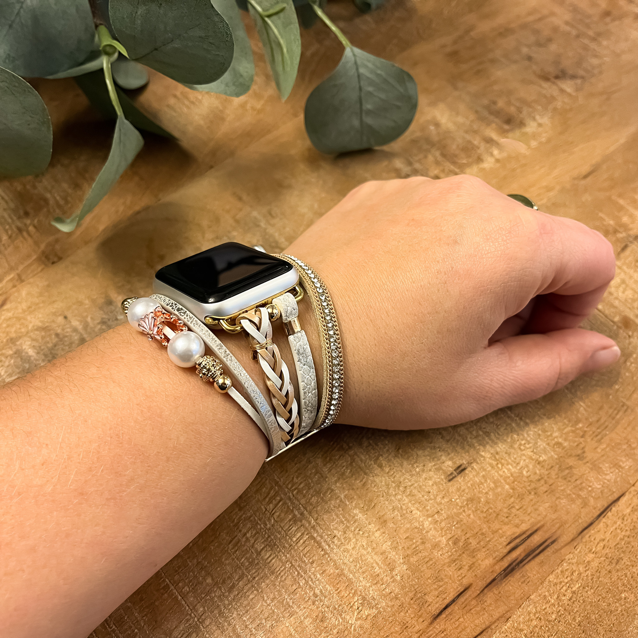 Apple Watch sieraden band - Liz goud
