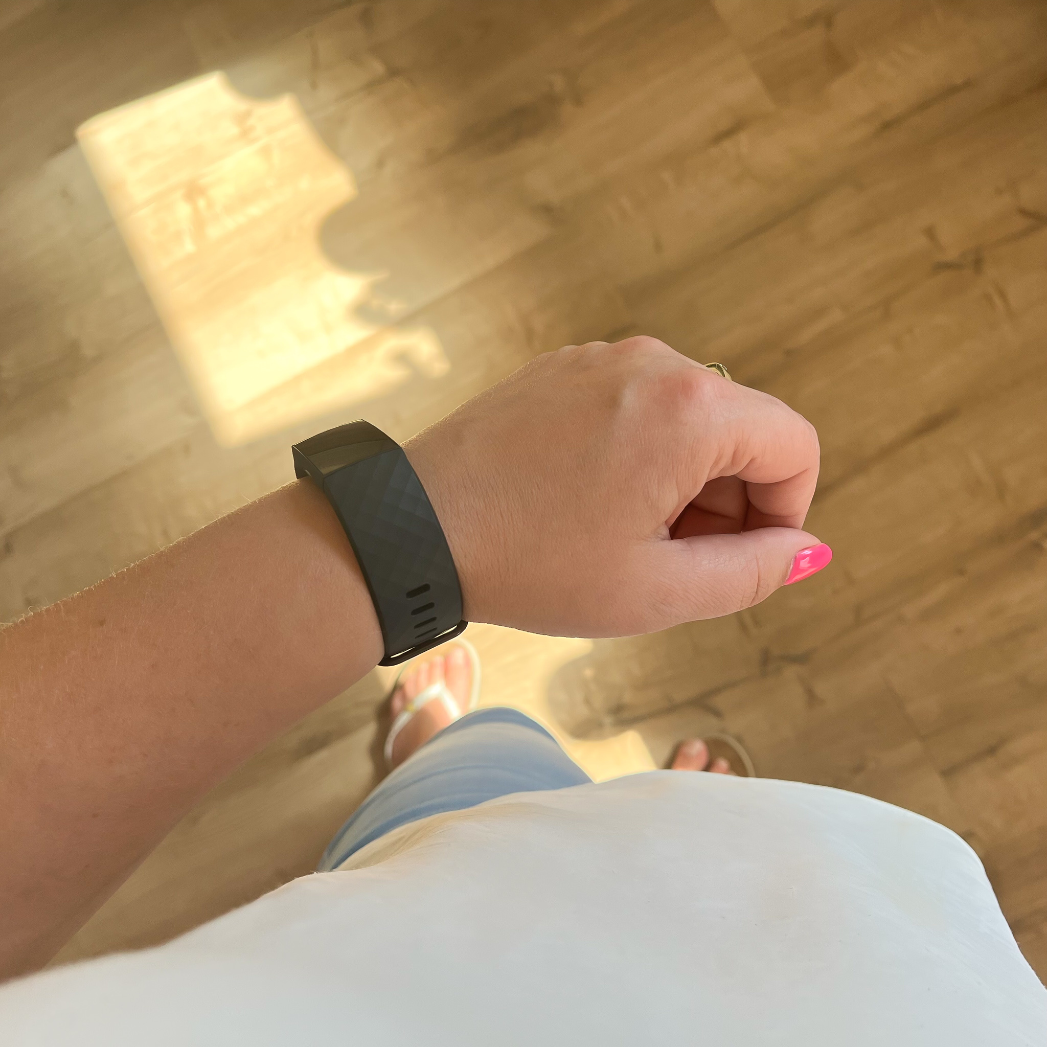 Fitbit Charge 3 & 4 sport wafel band - zwart