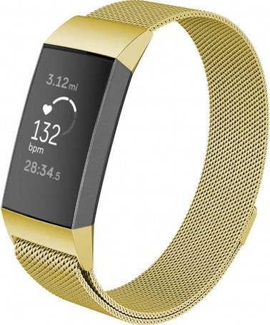 Fitbit Charge 3 & 4 milanese band - goud