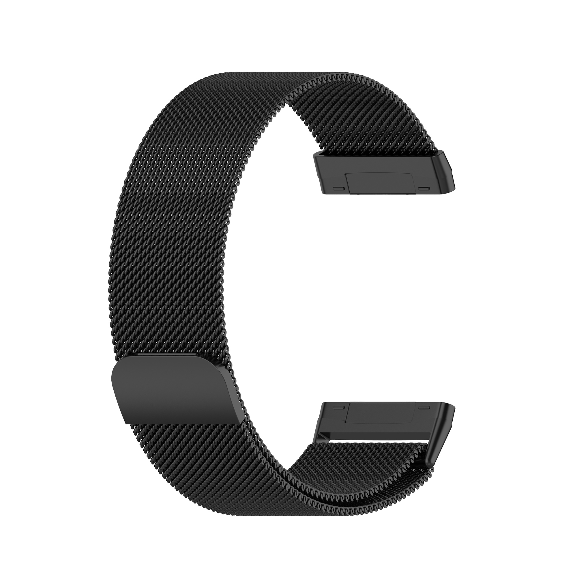 Fitbit Versa 3 / Sense milanese band - zwart