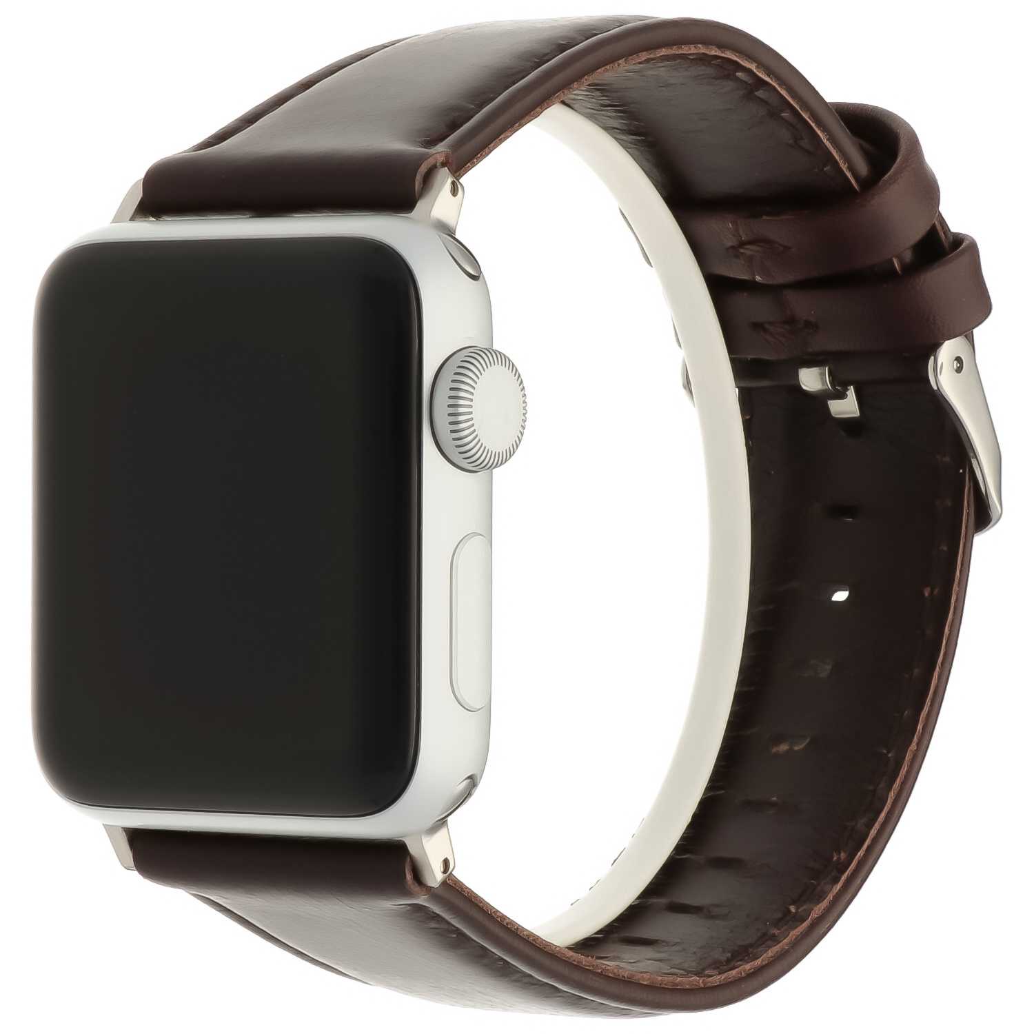 Apple Watch leren genuine band - donkerbruin