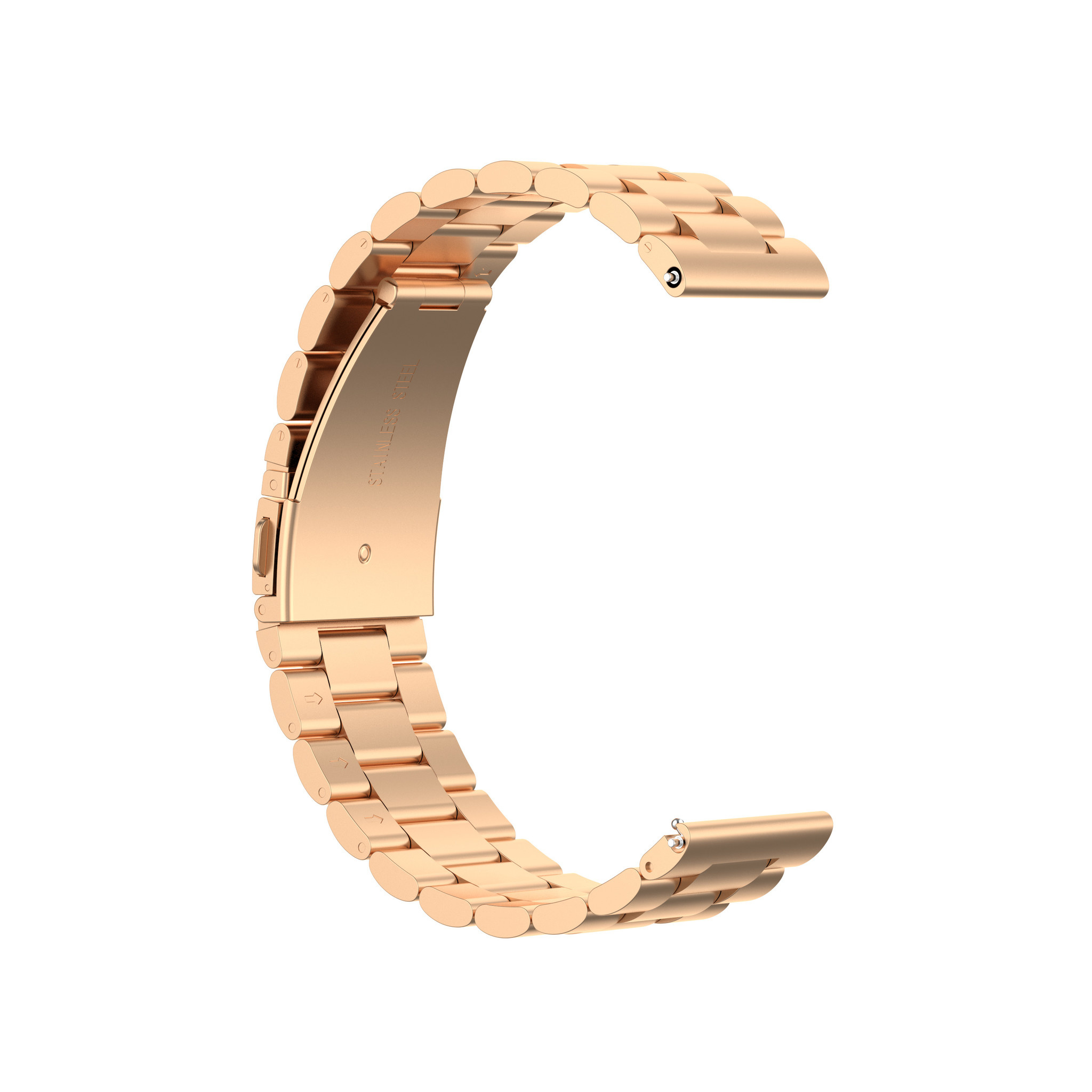 Huawei Watch GT kralen stalen schakel band - rose goud
