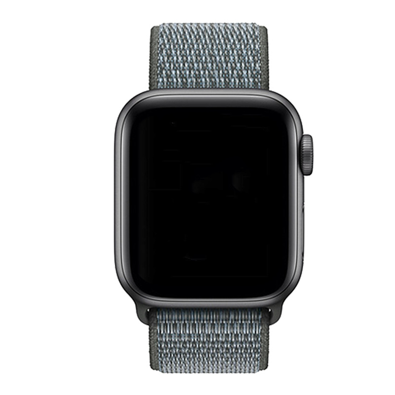 Apple Watch nylon geweven sport band  - storm grijs