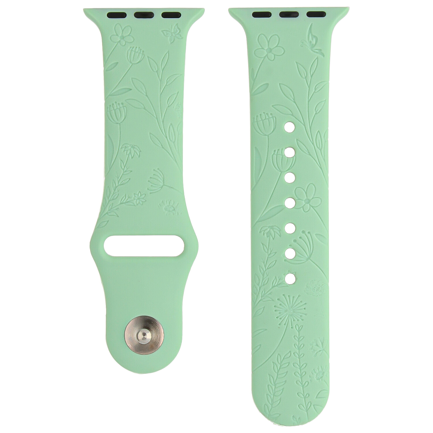 Apple Watch print sport band - bloemen groen