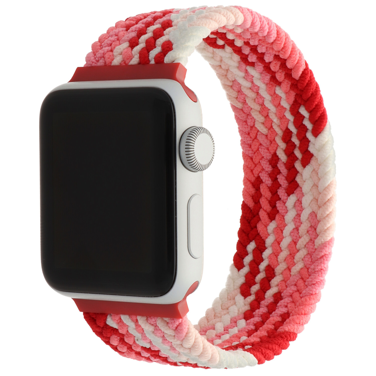 Apple Watch nylon gevlochten solo band - aardbei