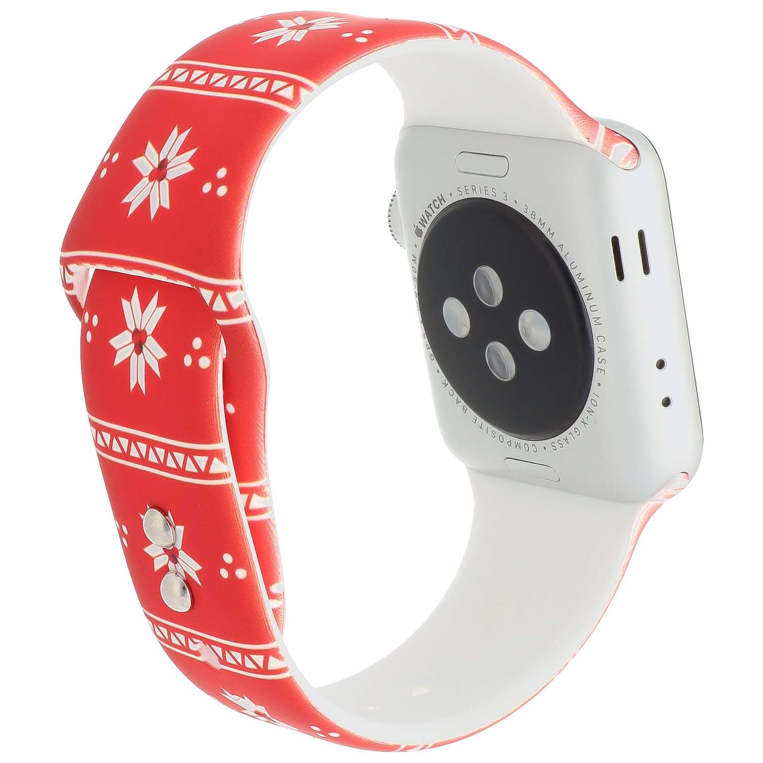 Apple Watch print sport band - kerst kerstster rood
