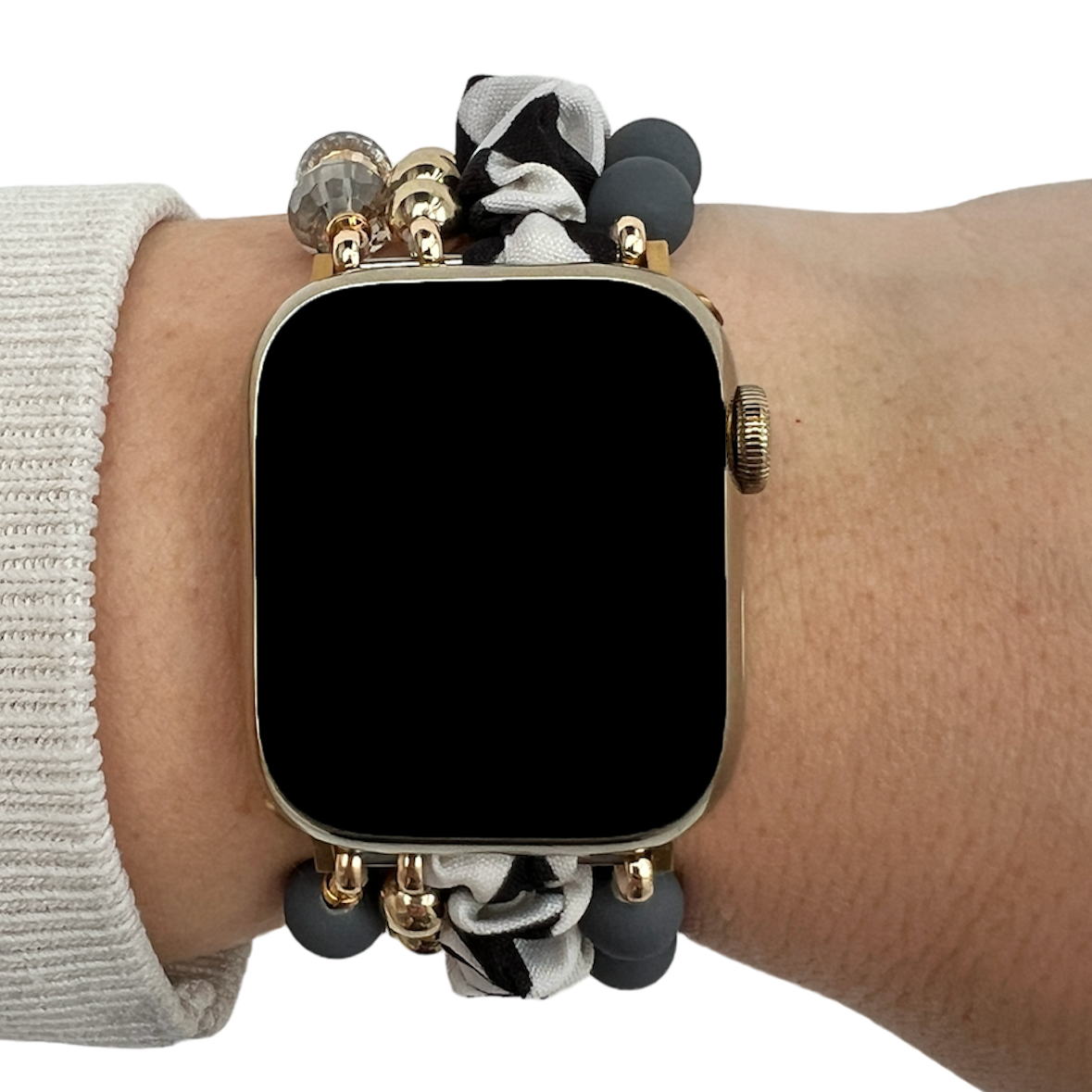 Apple Watch sieraden band - Noa zwart
