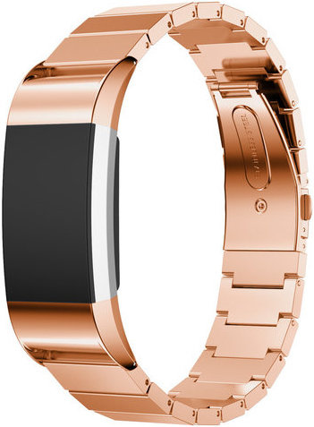 Fitbit Charge 3 & 4 stalen schakel band - rose goud